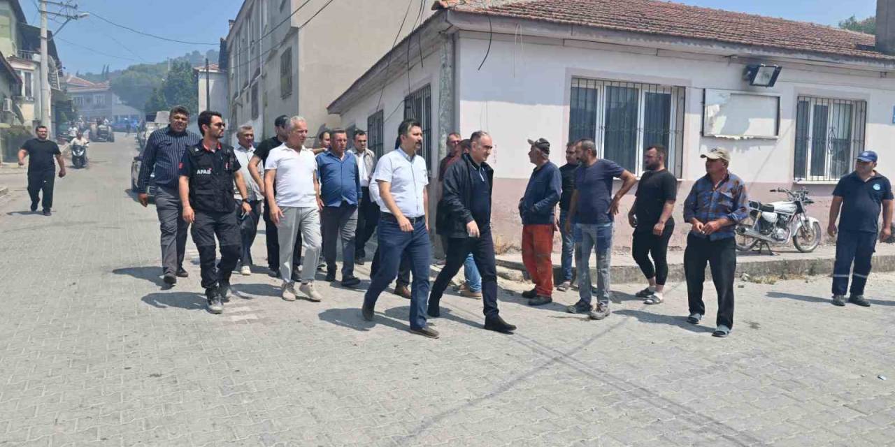 Vali Özkan Yangın Bölgesinde İncelemelerde Bulundu