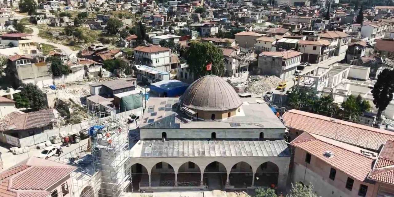 Depremin Yıktığı Habib-i Neccar Camii’nde İhya Çalışmaları Hızla Sürüyor