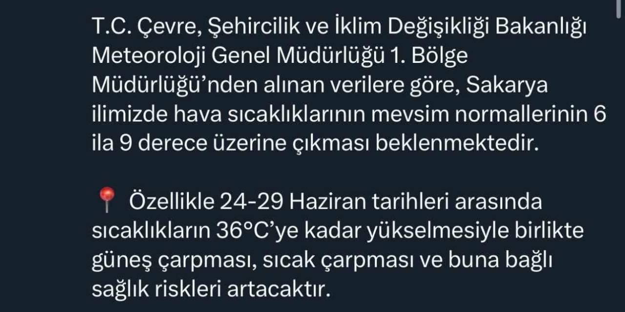 Valilik Uyardı: Sakarya’da O Saatlerde Dışarı Çıkmayın