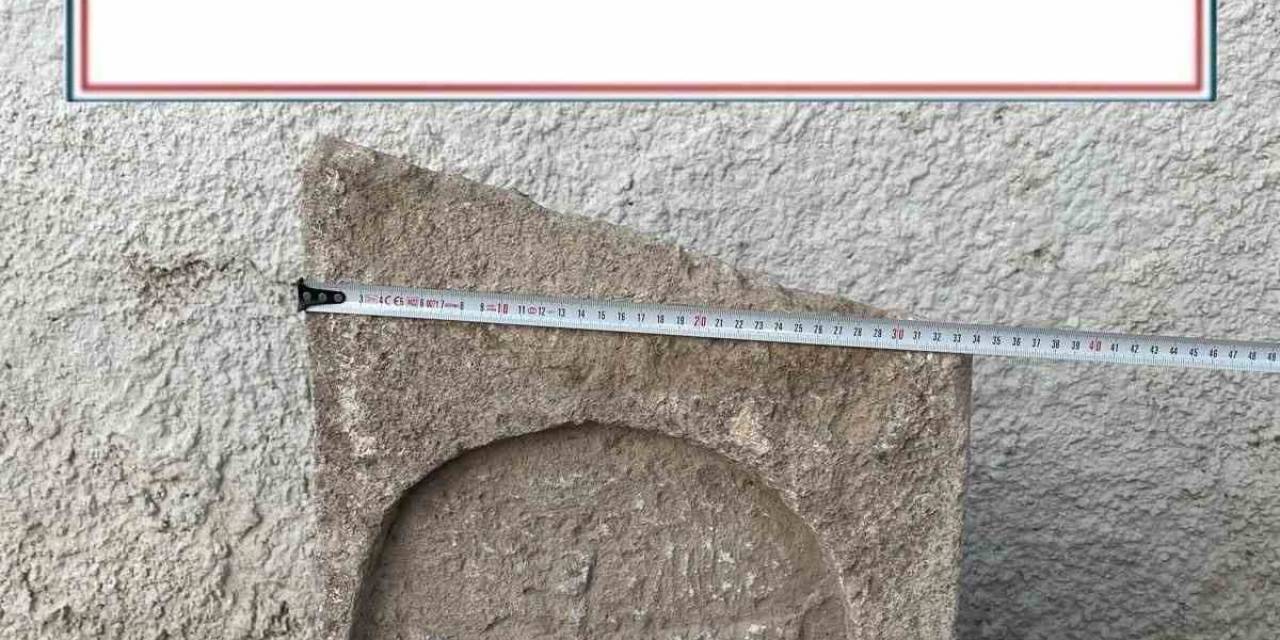 Kırşehir’de Bizans Dönemine Ait Mezar Steli Ele Geçirildi