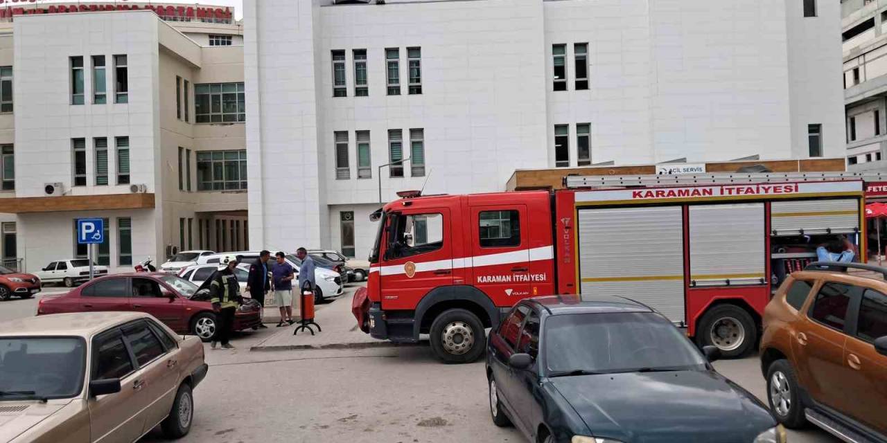 Karaman’da Araç Yanıyor İhbarı Ekipleri Harekete Geçirdi