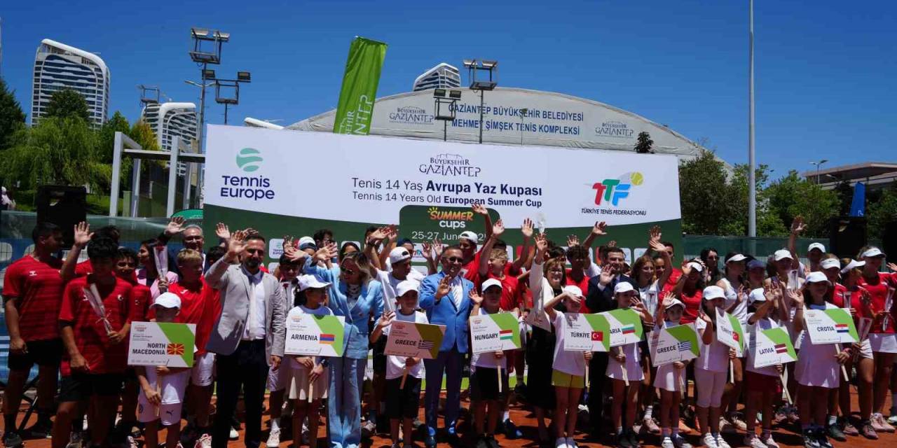 Gaziantep’te Uluslararası Tenis 14 Yaş Avrupa Yaz Kupası’nın Açılışı Yapıldı