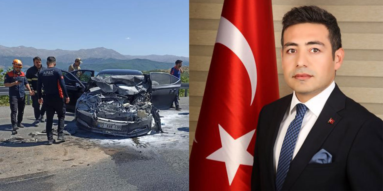 Adilcevaz Kaymakamı trafik kazası geçirdi