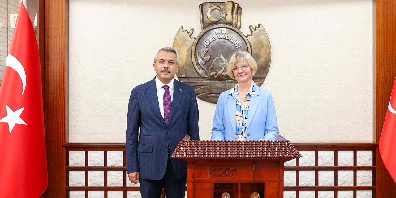 Almanya Büyükelçisi Sorg'dan Rize Valisi Baydaş'a Ziyaret