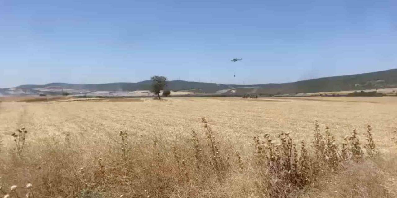Çanakkale’de Tarım Arazisinde Çıkan Yangın Kontrol Altına Alındı