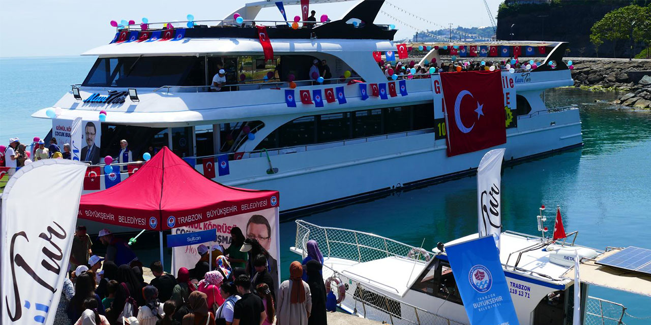Trabzon Büyükşehir Belediyesi'nden Çocuklara Unutulmaz Gemi Turu!