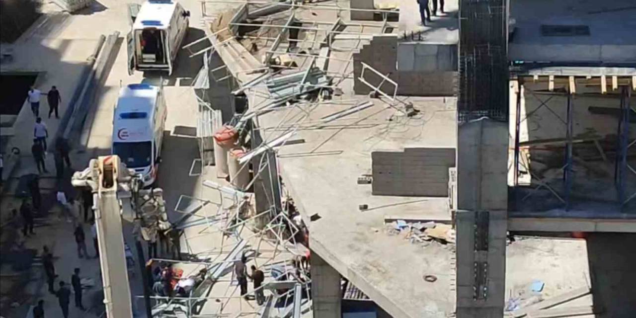 Elazığ’da İnşaatın İskelesi Çöktü: 2 İşçi Yaralandı