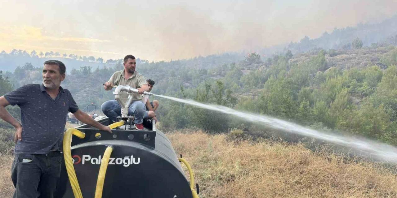 Yangın Bölgesine Hiç Tereddüt Etmeden Tüm İmkanlarıyla Gitti