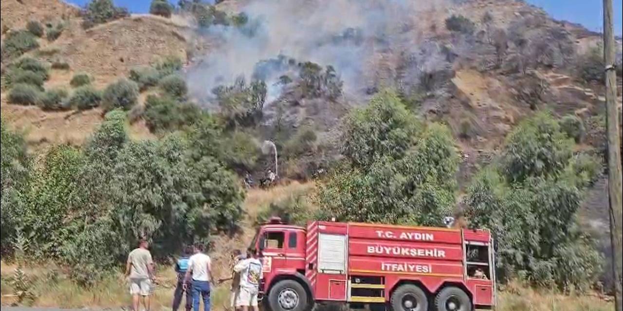 Nazilli’de Tarım Arazisinde Yangın Çıktı