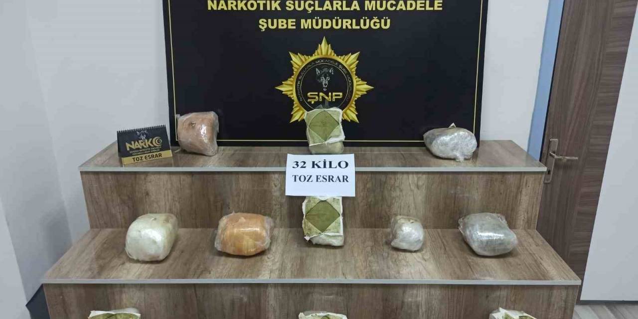 Siverek’te 32 Kilo Esrar Ele Geçirildi