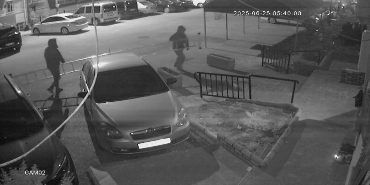 Merdivenle Girip Evi Soydular, Kısa Sürede Yakalandılar