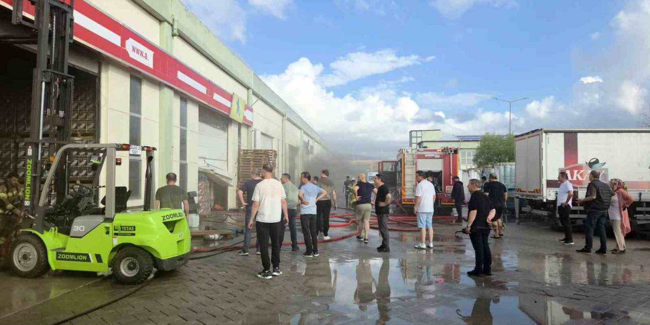 Zeytin Tesisinde Korkutan Yangın