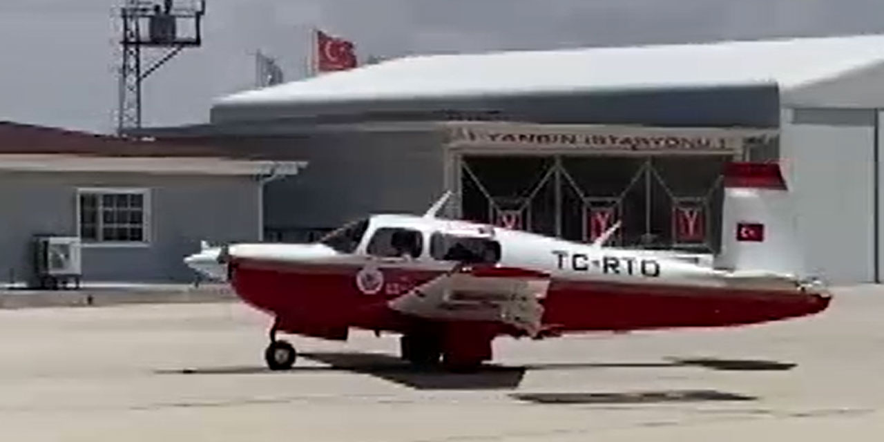 Bayburt'ta özel jet düştü