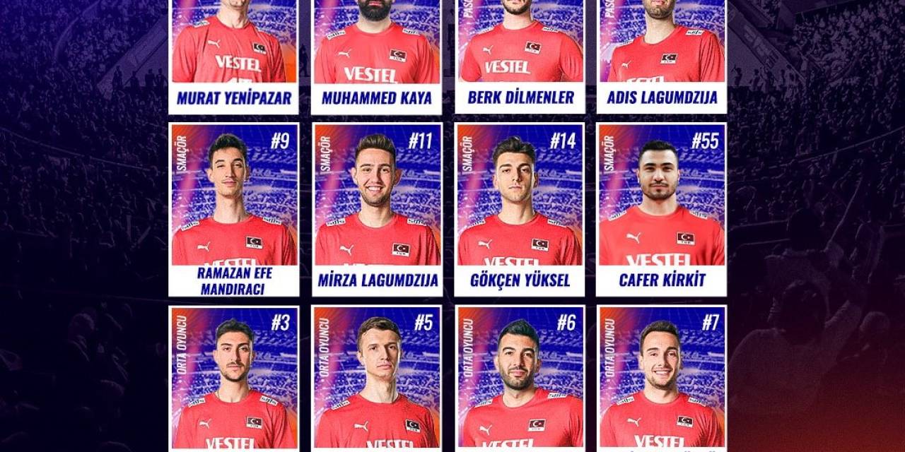 A Milli Erkek Voleybol Takımı’nın, Milletler Ligi 3. Hafta Kadrosu Açıklandı