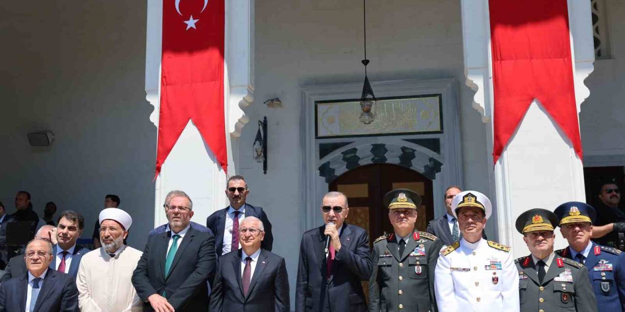 Cumhurbaşkanı Erdoğan Yapımı Tamamlanan Camilerin Açılışında Konuştu