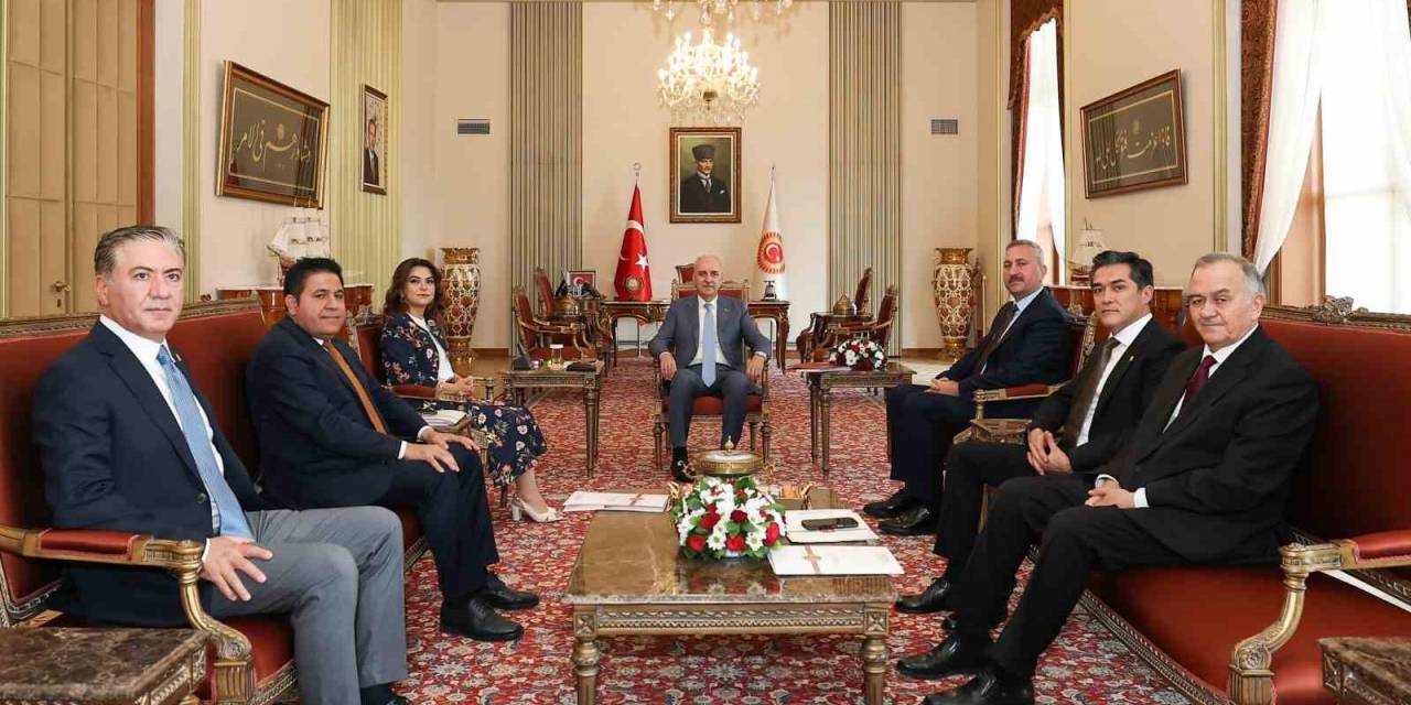 Tbmm Başkanı Kurtulmuş, Meclis’te Grubu Bulunan Siyasi Partilerin Grup Başkanvekillerini Kabul Etti