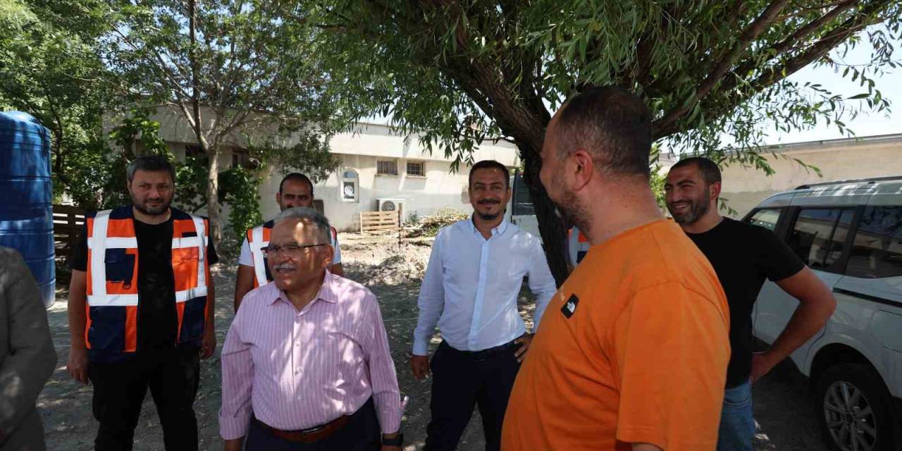 Başkan Büyükkılıç, Belediye-hayırsever İş Birliği Örneği Muhittin Birdal Camii Çalışmalarını İnceledi