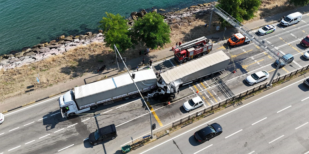 Karadeniz Sahil Yolu’nda zincirleme kaza; 1 ölü