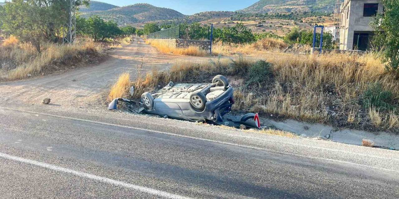 Otomobil Takla Attı: 1 Yaralı