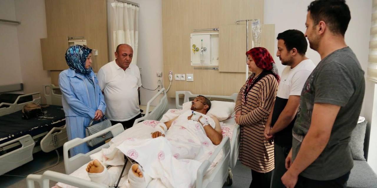 Emniyet Müdürü Demir, Yaralı Polis Memurunu Ziyaret Etti