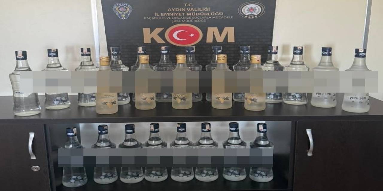 Aydın’da 25 Litre Sahte İçki Ele Geçirildi