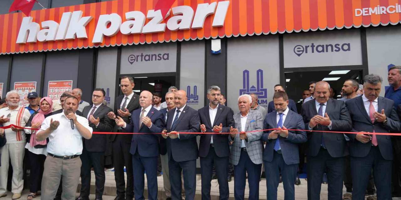 Erzurum’da Halk Pazarlarının 5’incisi Açıldı