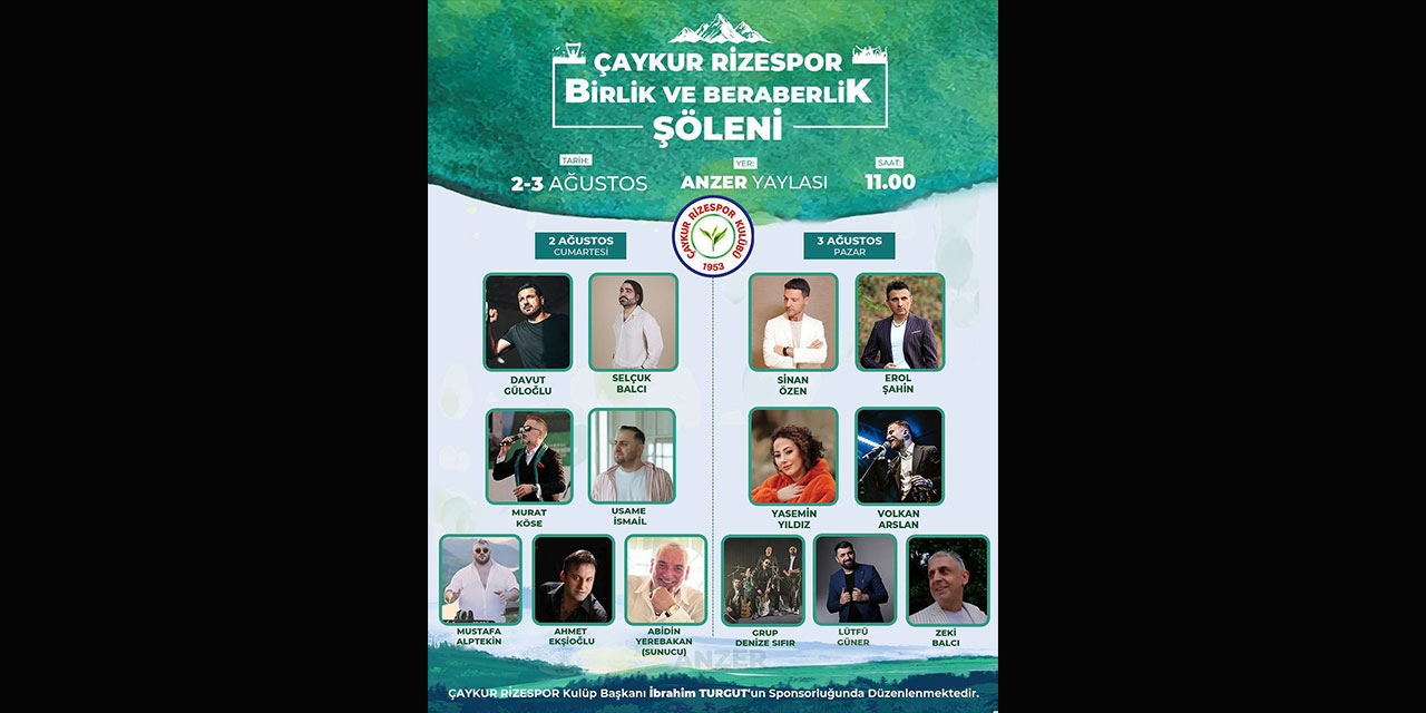 Rizespor'un Birlik ve Beraberlik Şöleni'ne Ücretsiz Minibüs Kaldırılacak