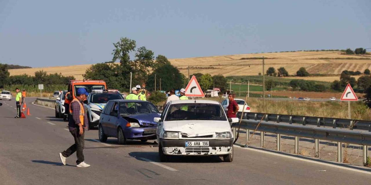 Bafra’da Trafik Kazası: 4 Yaralı