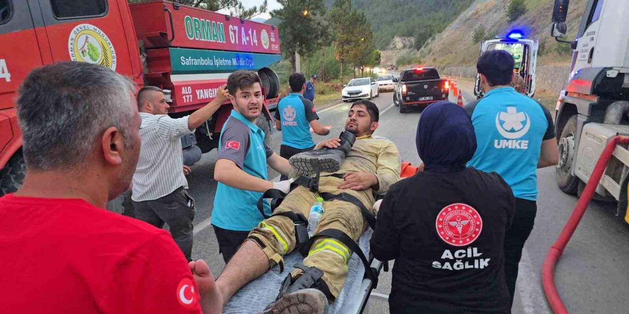 Yangın Bölgesinde Yaralanan 2 İşçi Hastaneye Kaldırıldı