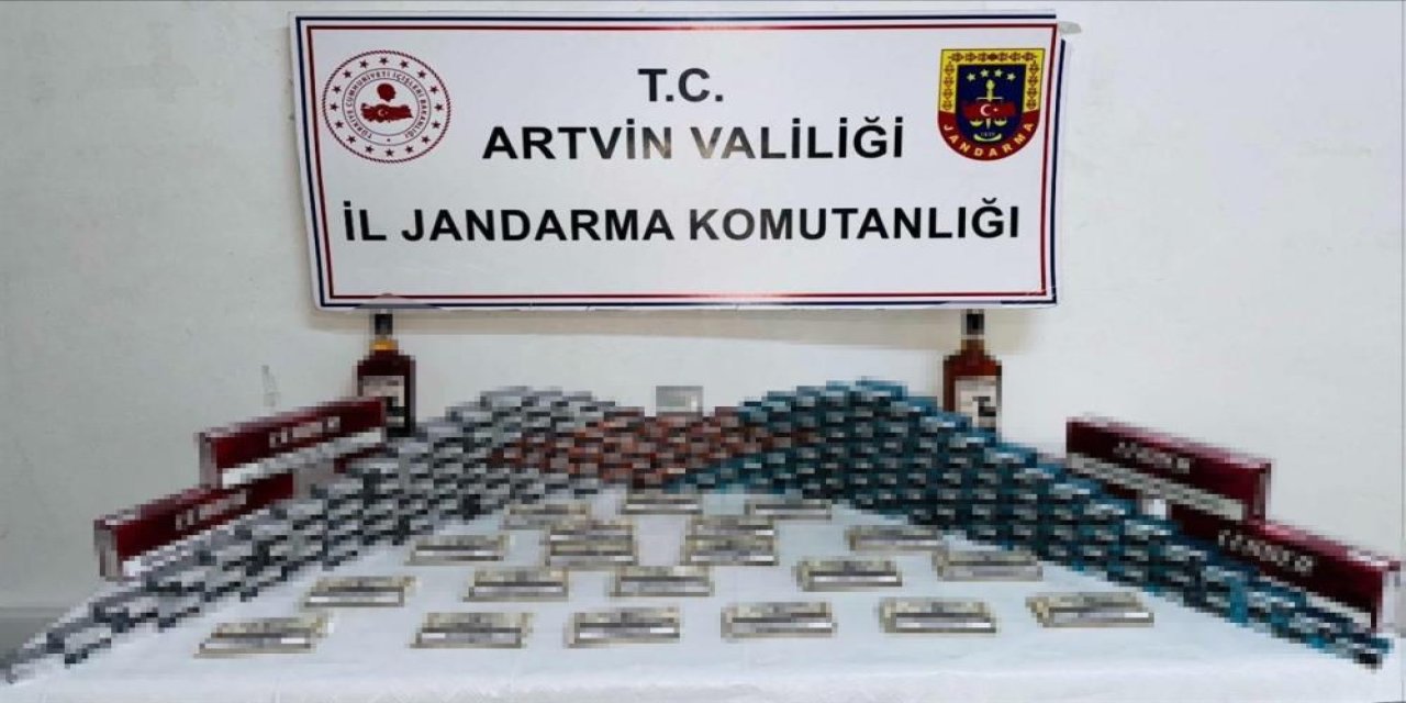 Artvin’de jandarmadan kaçakçılık operasyonu: 9 gözaltı