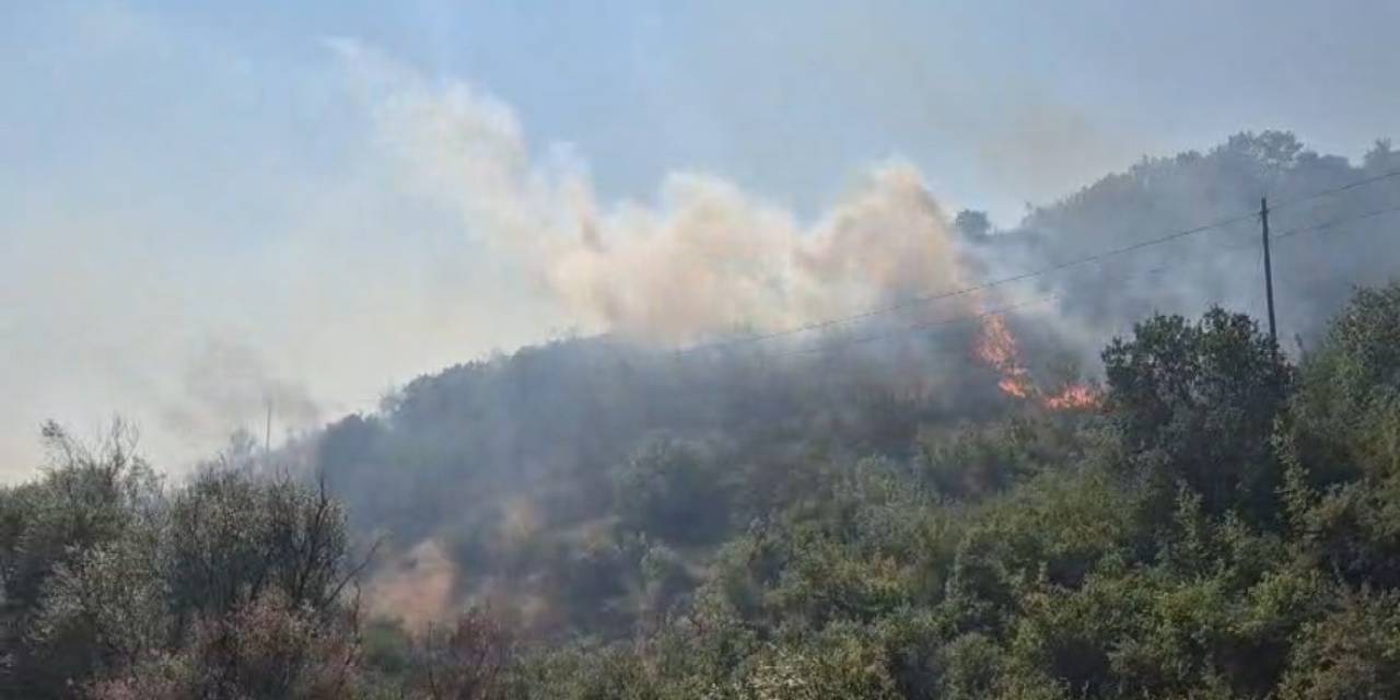 Balıkesir’de Otluk Ve Makilik Alanda Çıkan Yangın Kontrol Altına Alındı