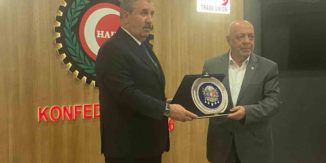 Bbp Başkanı Destici’den Hak-iş’e Ziyaret