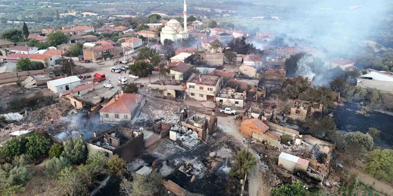 Bayramiç Yangınında Evleri Yanan Vatandaşlar Yaşadıklarını Gözyaşlarıyla Anlattılar