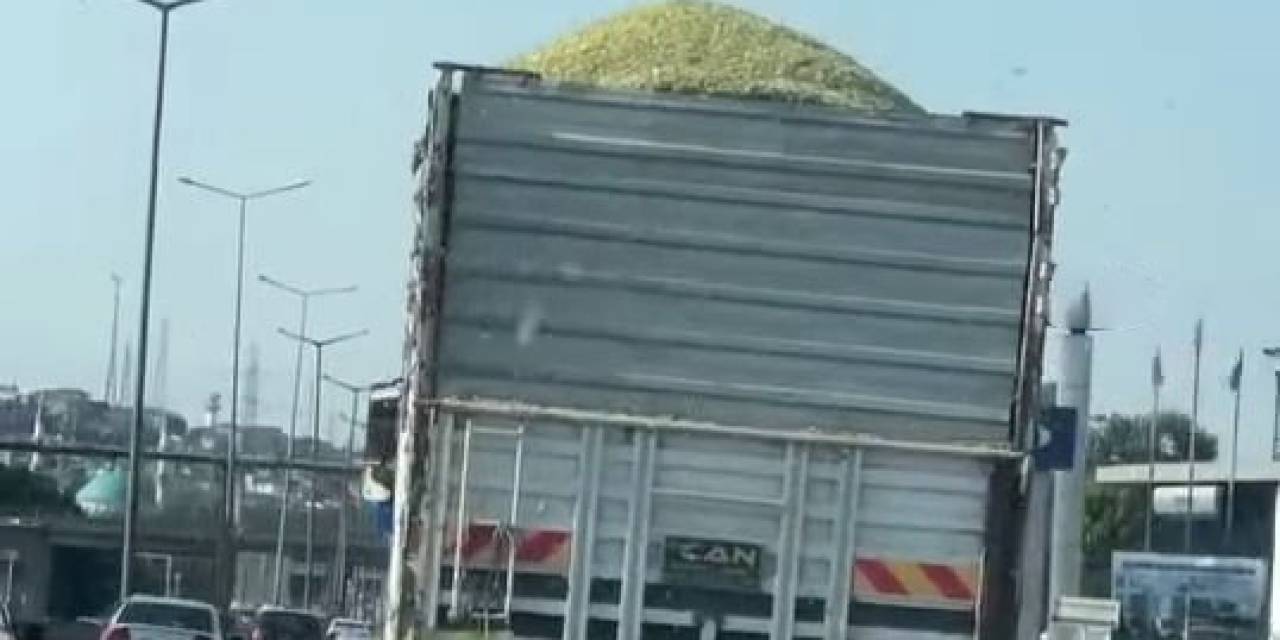 Taşıdığı Yükü Yola Savurarak İlerledi: Cezadan Kaçamadı