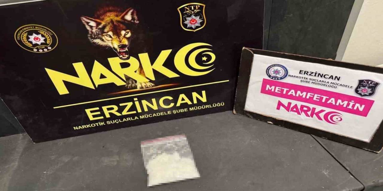 Erzincan’da 27,84 Gram Metamfetamin Ele Geçirildi, 1 Kişi Tutuklandı