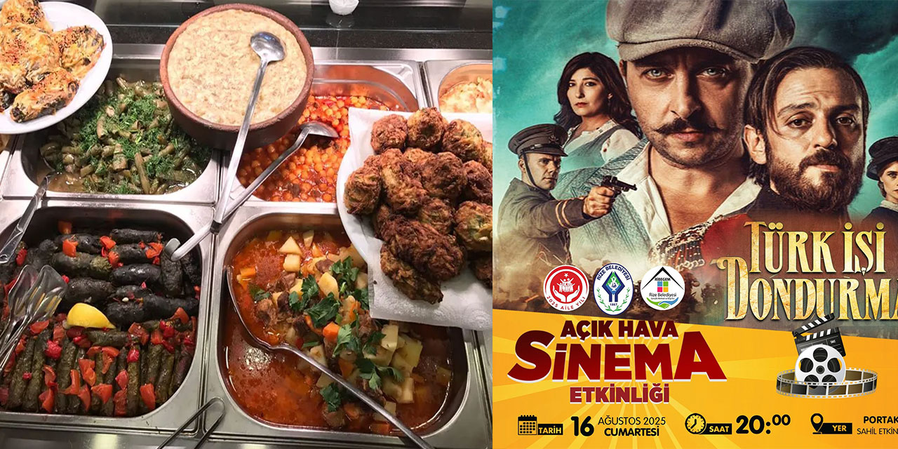 Ardeşen Belediyesinden 90 TL'ye 4 Çeşit Yemek Daveti, Rize Belediyesi'nden Açık Hava Sinema Daveti