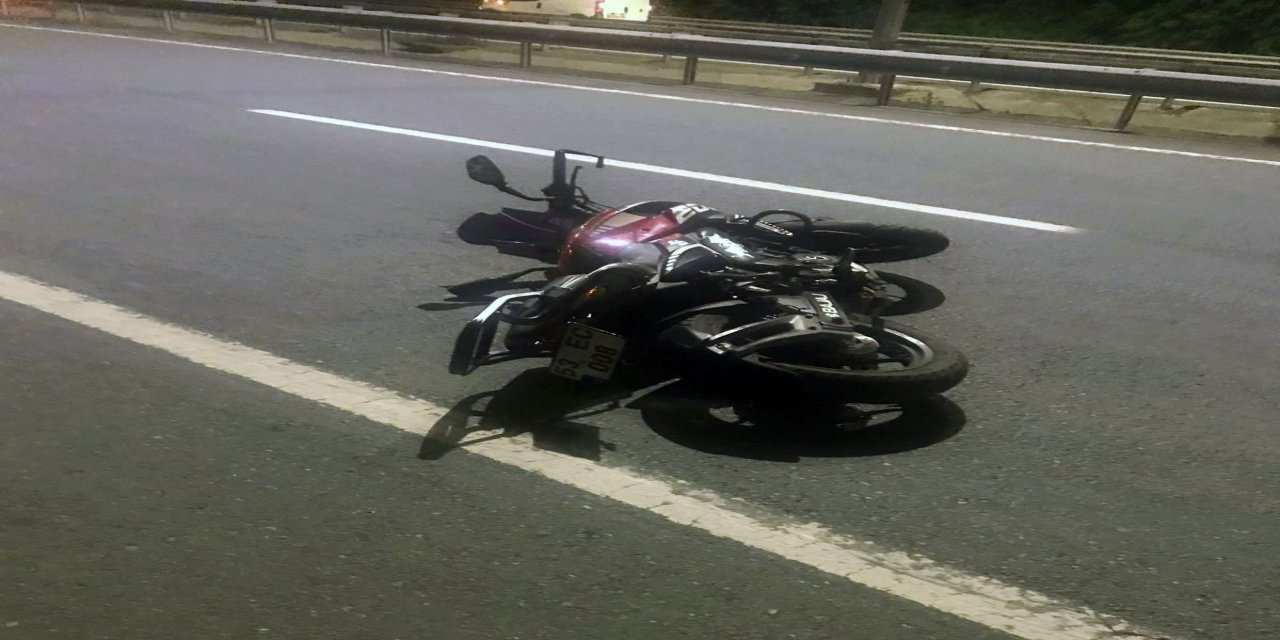 Rize'deki kazada motosiklet sürücü hayatını kaybetti