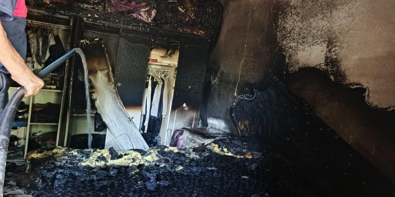 Şırnak'ta ev yangını; 2 yaşındaki çocuk dumandan etkilendi
