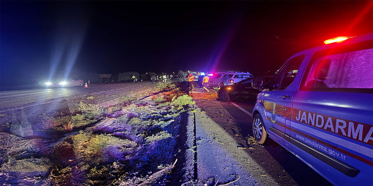 Kayseri'de yolcu otobüsü refüjdeki ağaçlara çarptı: 1 ölü, 13 yaralı