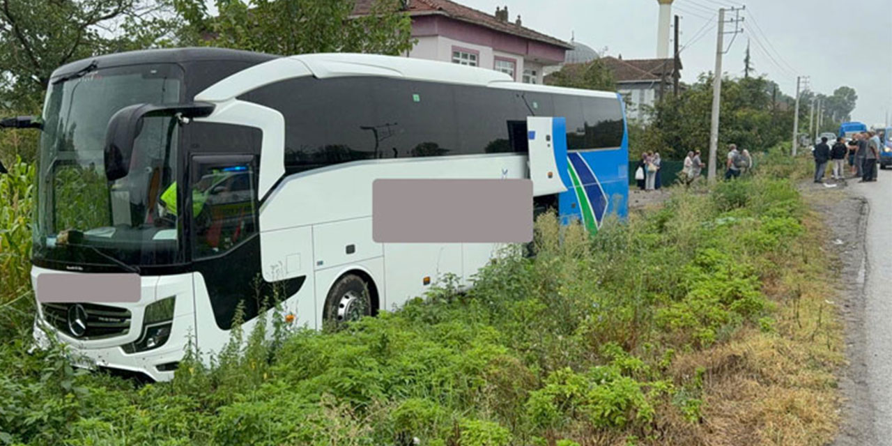 Samsun'da Rize yolcu otobüsü kaza yaptı: Yaralılar var