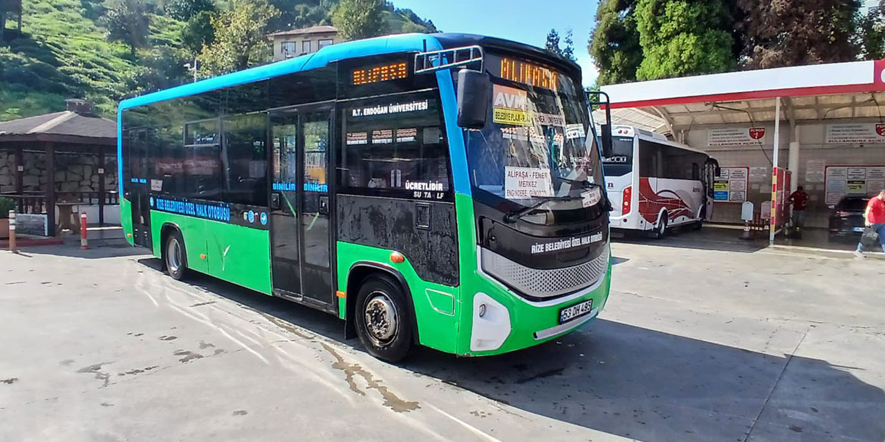 Rize'de Halk Otobüsü Şoförü Aranıyor