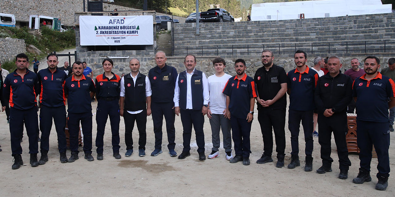 AFAD Başkanı Pehlivan, Karadeniz Bölgesi 2. Akreditasyon Kampı'nı ziyaret etti