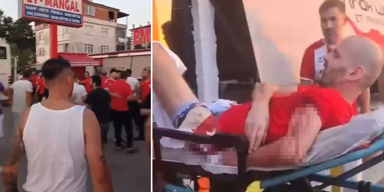 Samsunspor taraftarlarının mola verdiği restoranda silahlı kavga: 4 yaralı