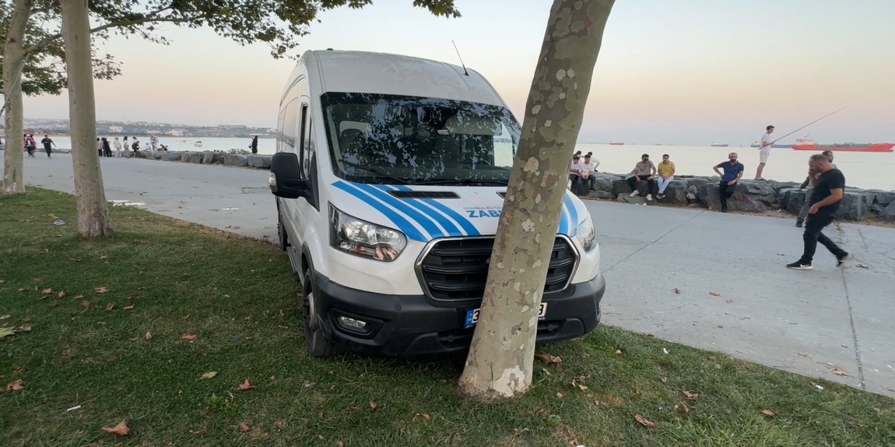 Avcılar'da yanındaki kadını darbetti, zabıta aracını alarak ağaca çarptı