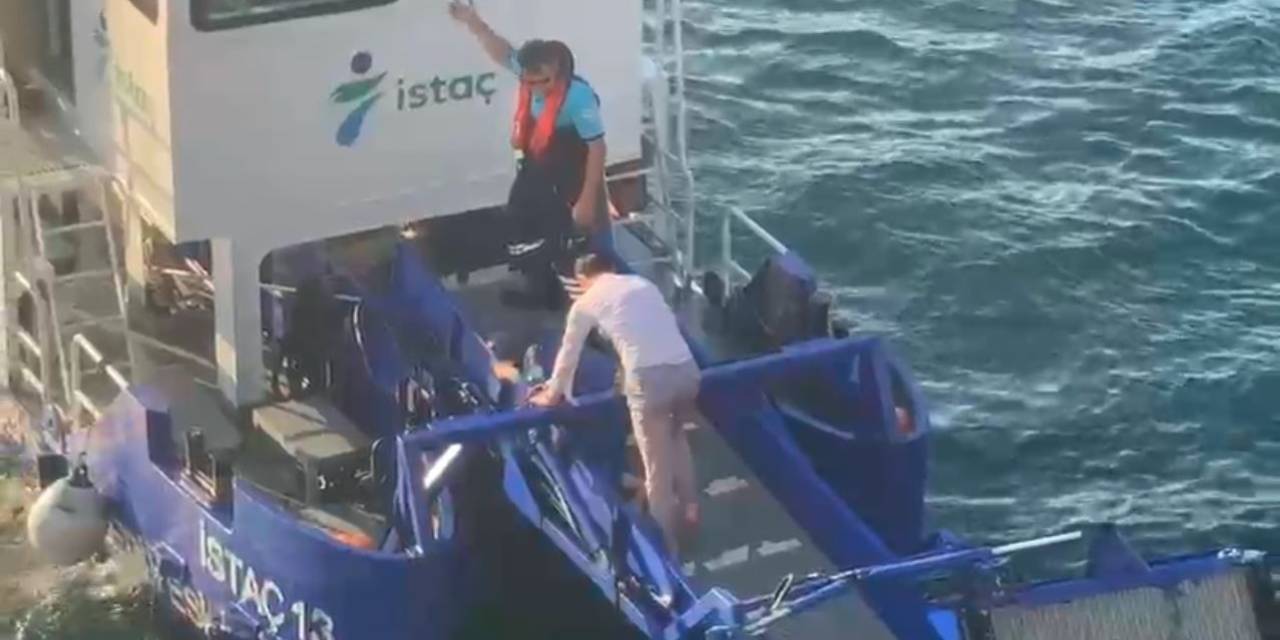 Galata Köprüsü’nden Denize Düşen Kadını, Peşinden Atlayan Vatandaş Kurtardı