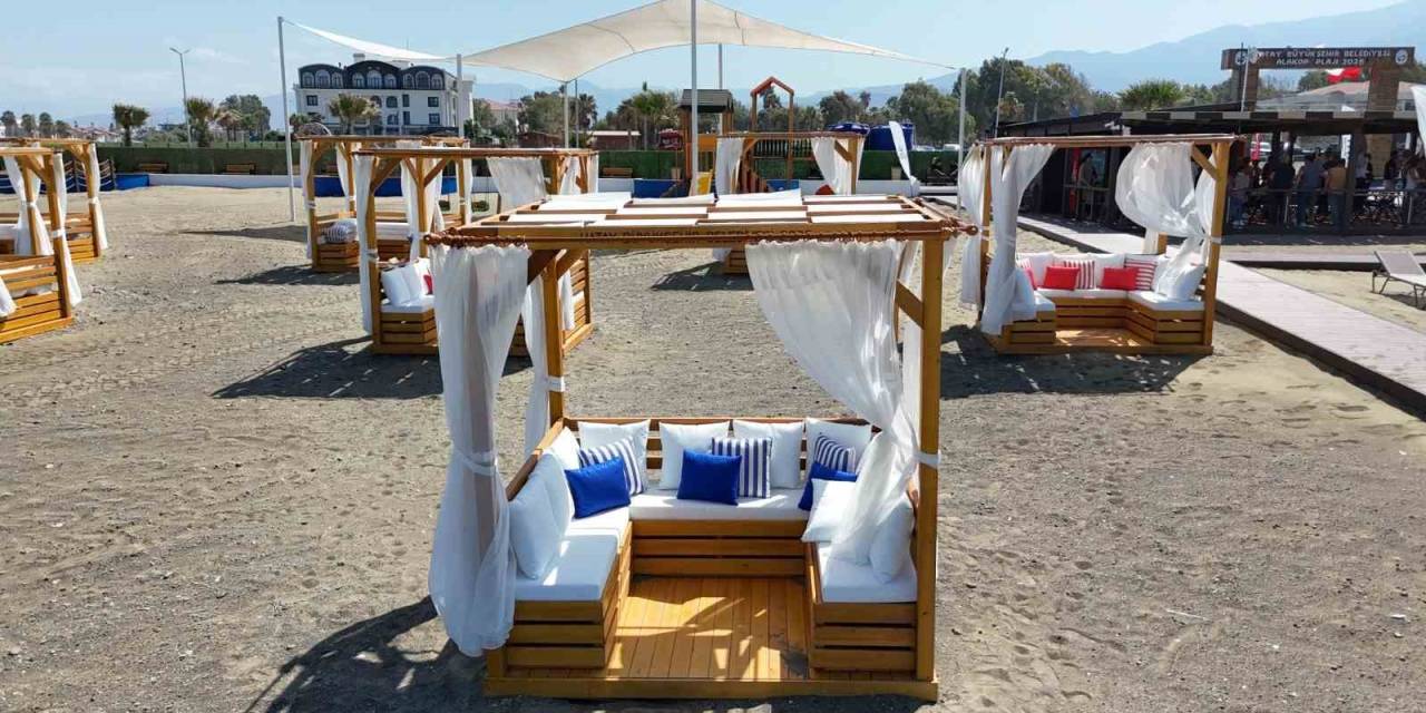 Hatay Büyükşehir Belediyesi Tarafından Yapımı Tamamlanan Alakop Plajı Hizmete Açıldı