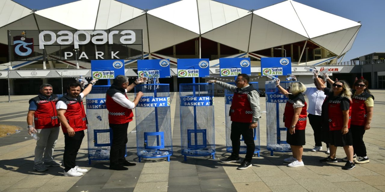 Ortahisar Belediyesi’nden taraftara çağrı: ‘Çöpe atma, potaya at!’