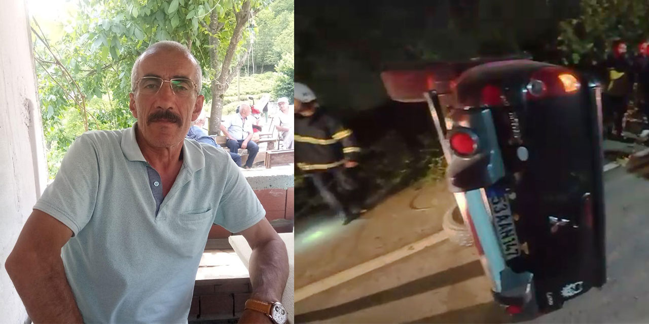 Rize’de devrilen kamyonetin sürücüsü öldü