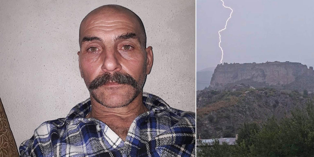 Artvin'de hayvan otlatırken üzerine yıldırım düştü