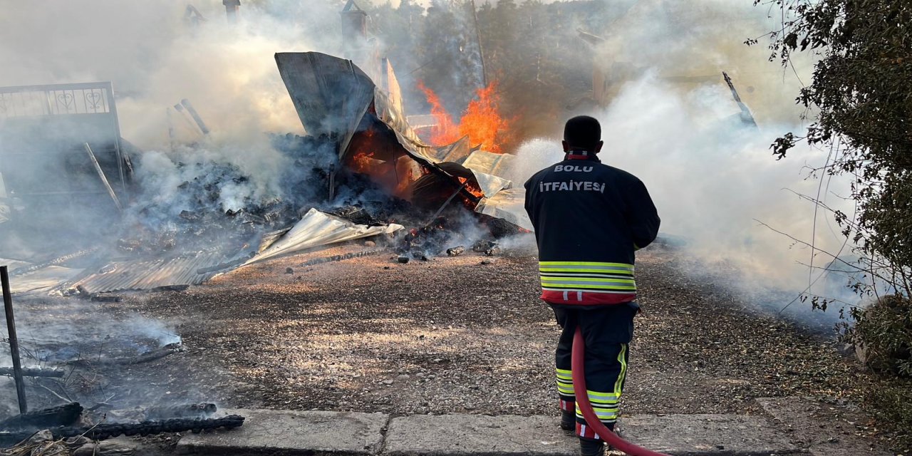 Yayladaki 12 yapının zarar gördüğü yangını damat çıkarmış